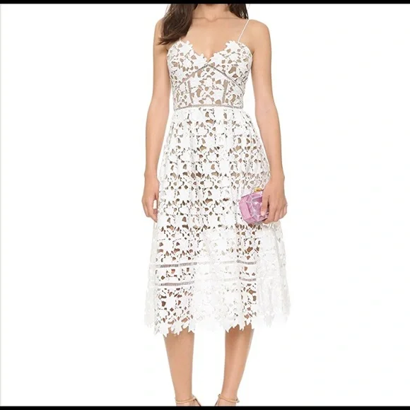 white cowl neck midi dress Shona Joy - La Lune High Cowl Open Back Gown - White